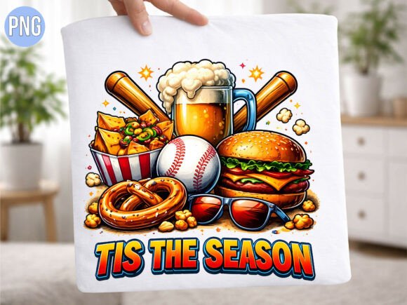 Baseball Game Day Food Tis Season PNG: A Creative Asset for Sports Enthusiasts
