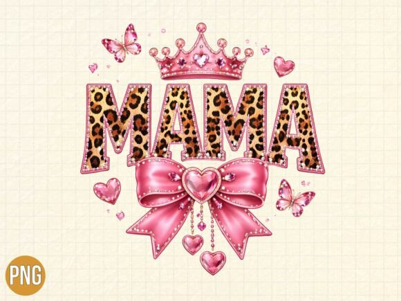 Embracing Bold Style with the Luxury Leopard Mama Tiara Pink Bow Shirt Design