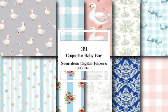 Exploring the Coquette Baby Boy Digital Paper Collection