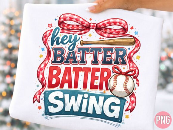 Hey Batter Batter Swing PNG T-shirt: Elevating Sports-Themed Apparel with High-Quality Digital Design