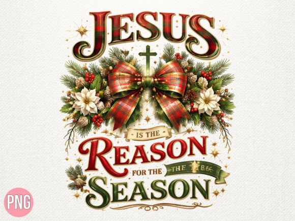 Jesus Reason for Season PNG Design
