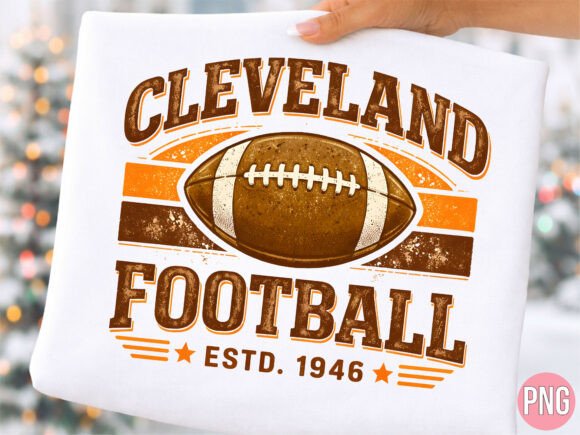 Leveraging the Cleveland Football Estd 1946 PNG T-Shirt Design for Modern Creative Commerce