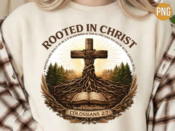 Rooted Christ Verse PNG