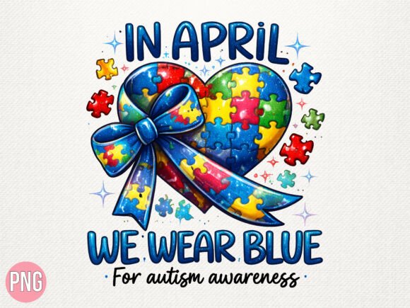 Understanding the Impact and Utility of the In April We Wear Blue Autism Heart PNG for Digital Creators