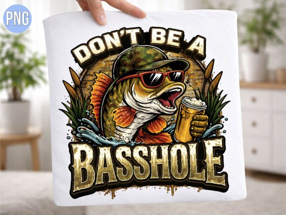 Unleashing Creativity with the Dont Be a Basshole Fishing Beer PNG