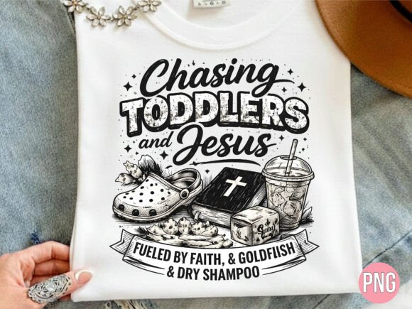 Unlocking Creative Potential with the Chasing Toddlers and Jesus PNG Shirt Design